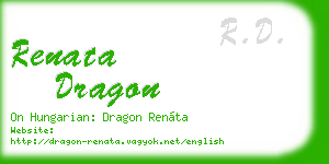 renata dragon business card